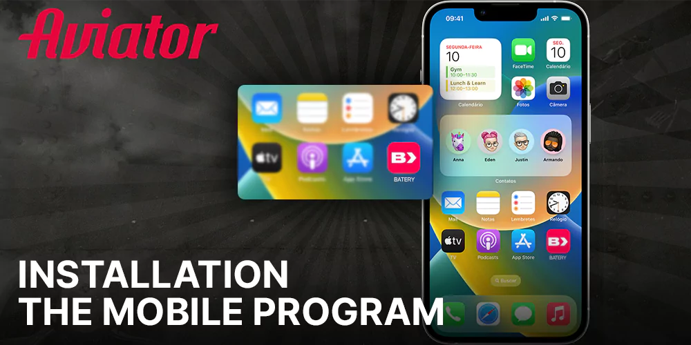 Instruction on how to install Batery Aviator App on iPhone